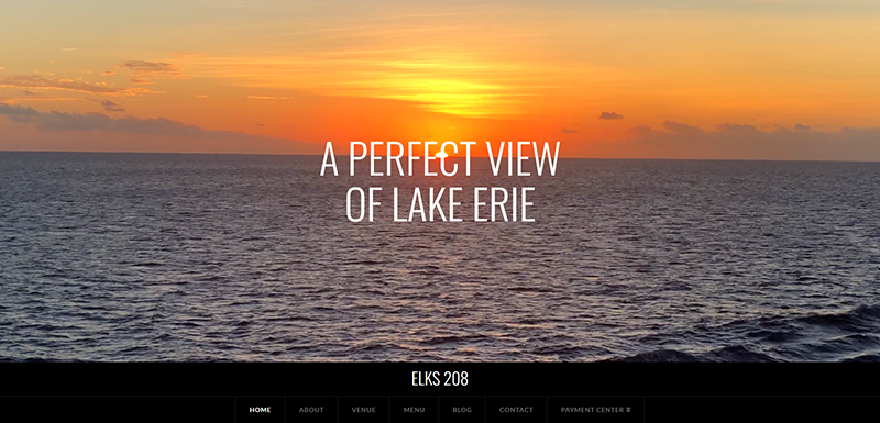 Elks 208 New Website Screenshot